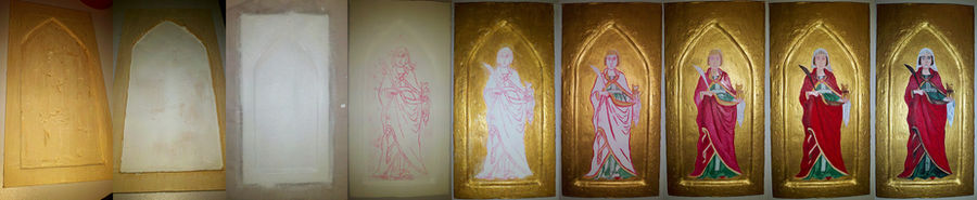 Saint Lucy Icon - Stages