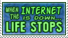 Stamp: Internet equals life by Jammerlee