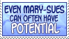 Stamp: Mary-Sue Potential by Jammerlee