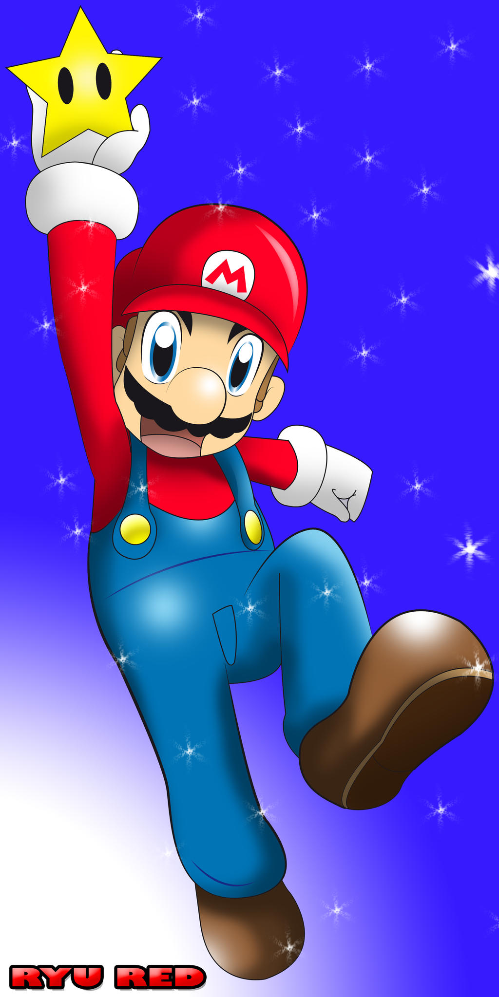 Mario Star Capture Mario Star Power by RYURED on DeviantArt