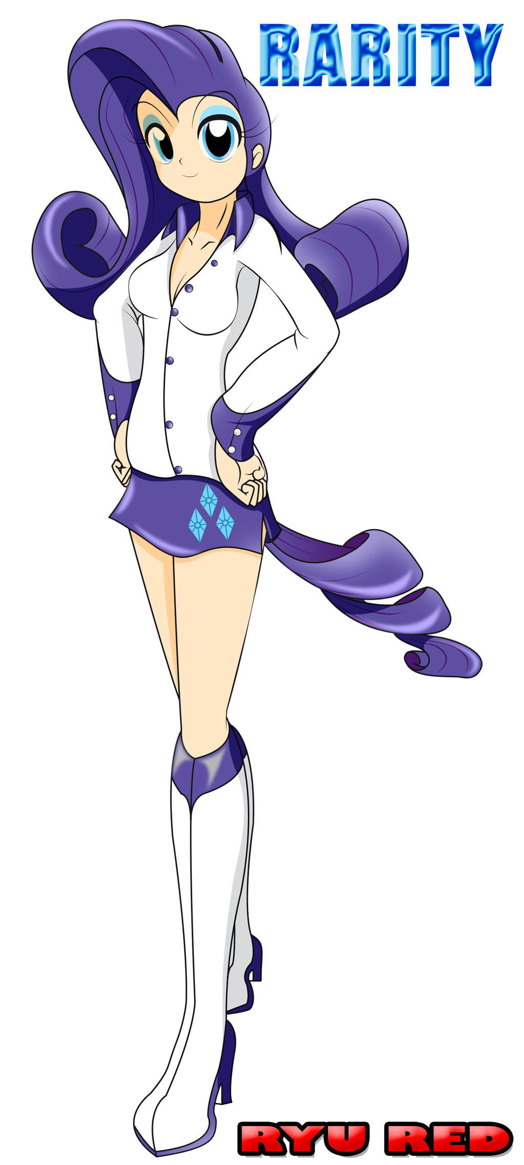 Human Rarit Rarity Human (humanizada) by RYURED on DeviantArt