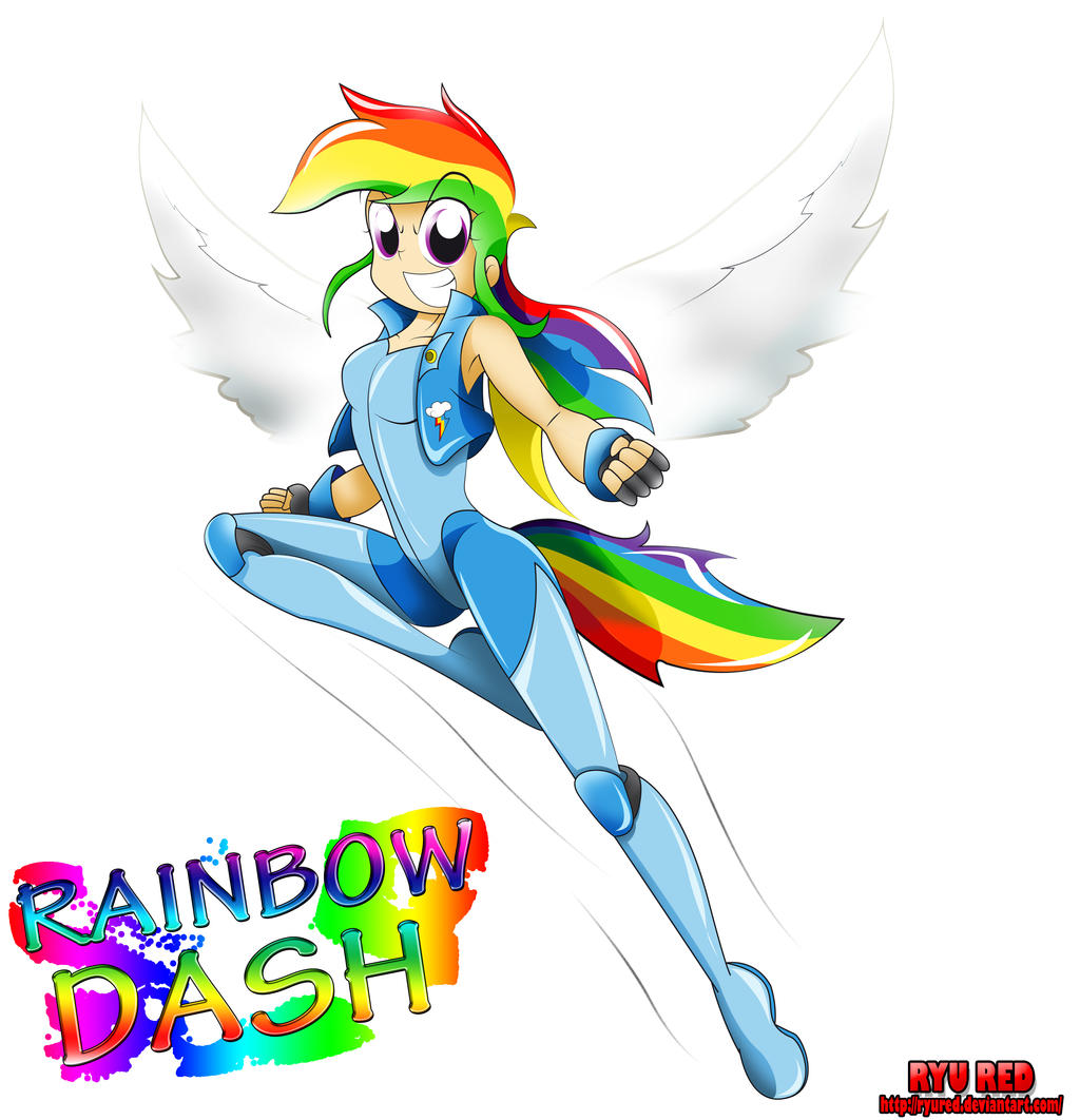 Rainbow Dash human (humanizada)