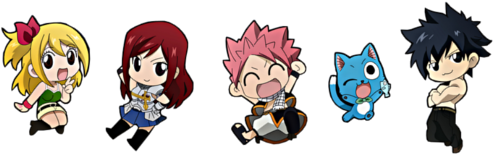 fairy tail all characters chibi