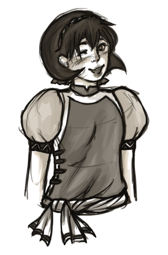 Nanami Sketch by cluelesscomedy123