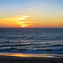 Sunset over the beach