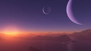 Sunset on another world