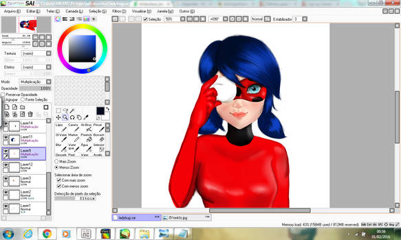 Ladybug in process!