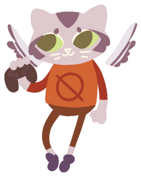 Kittyraptor as Mae Borowski