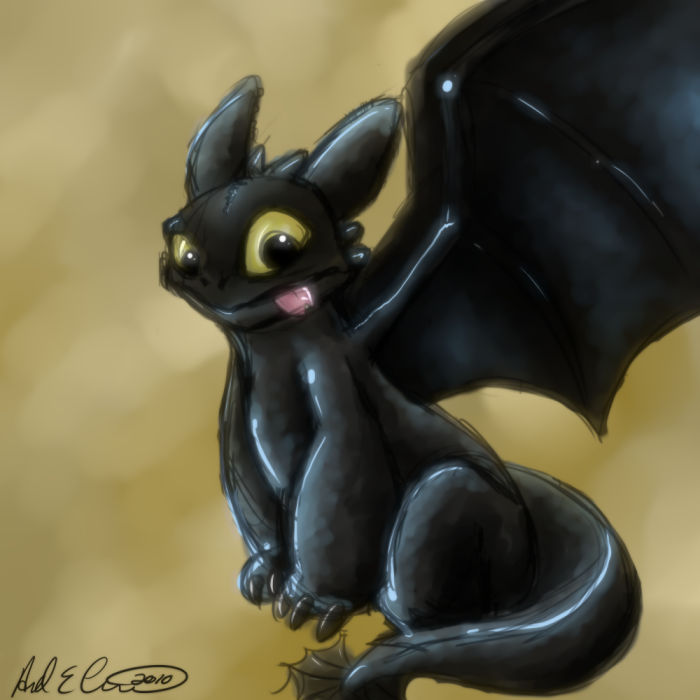 Toothless paint by Soyo-Kaze-Studio on DeviantArt