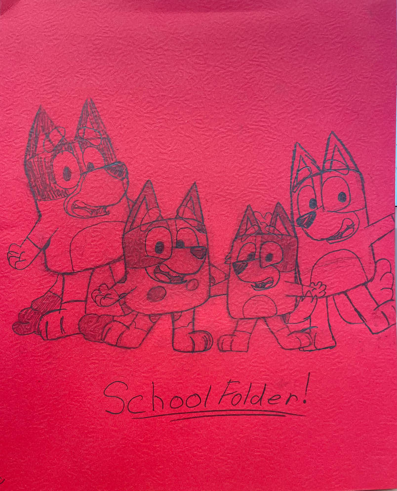 School Folder Bluey Sketch by DinaTheHannaBlueyFan on DeviantArt