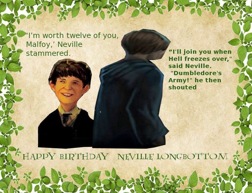 HAPPY BIRTHDAY NEVILLE LONGBOTTOM