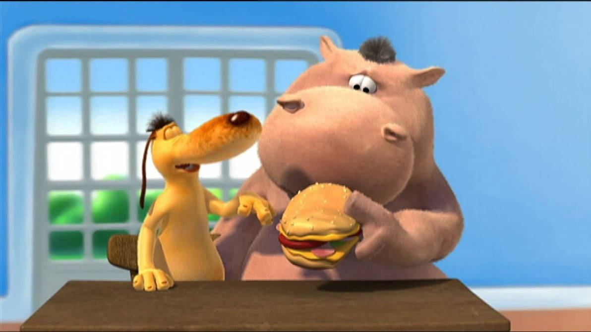 Pat and Stan about to share the sandwich by ddapcic on DeviantArt