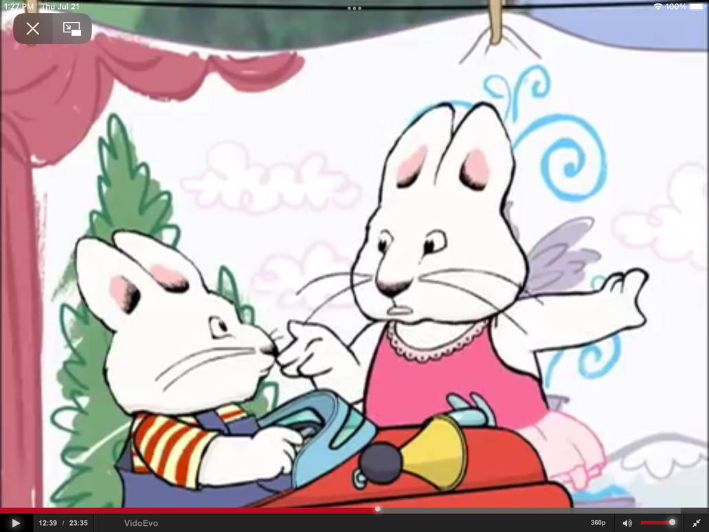 Max made Ruby mad after almost running in it by ddapcic on DeviantArt