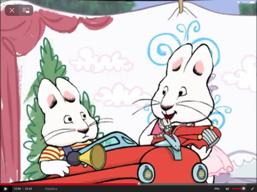 Ruby gives Max a race car toy to play with by ddapcic on DeviantArt
