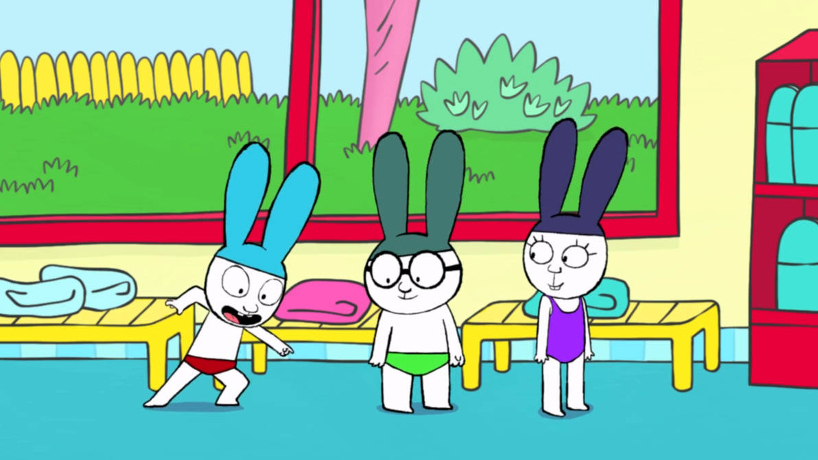 Simon getting ready for his swim lesson by ddapcic on DeviantArt