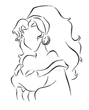 Esmeralda Lineart