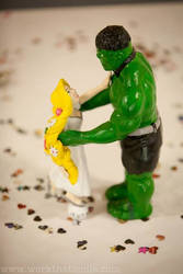 Rapunzel/Hulk Cake Topper