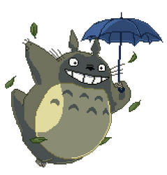 totoro pixel