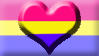Panromantic Pride Flag Stamp by SavvyRed