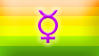 Hermaphrodite Pride Flag Stamp by SavvyRed