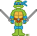 Pyxle - TMNT (Old School) - Leonardo w/ Weapons