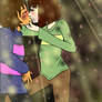 Frisk x Chara - first kiss