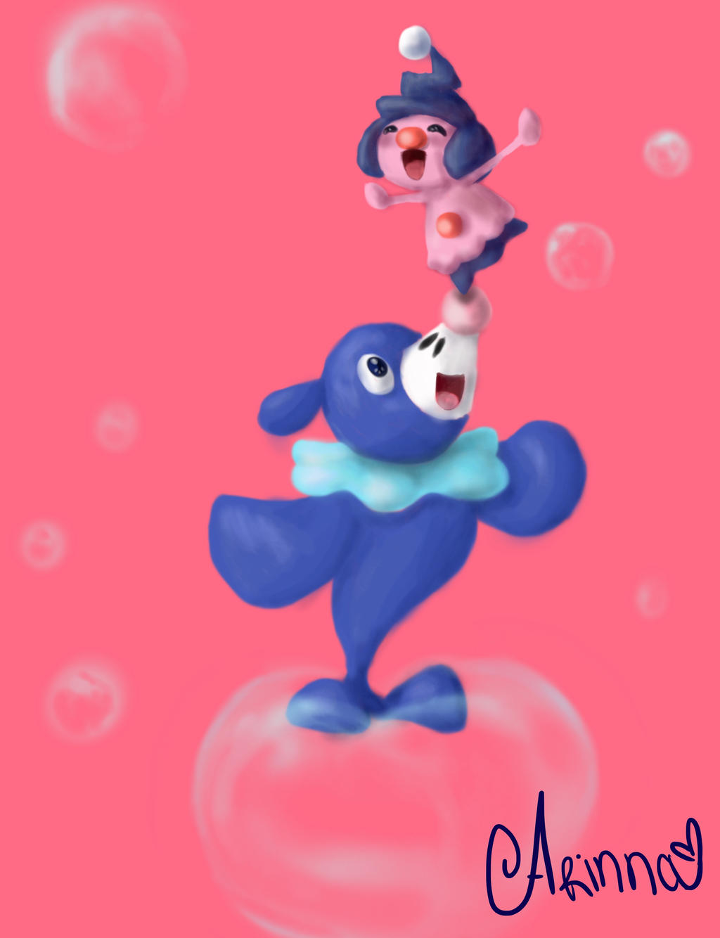 Pokemon - Popplio and Mime jr