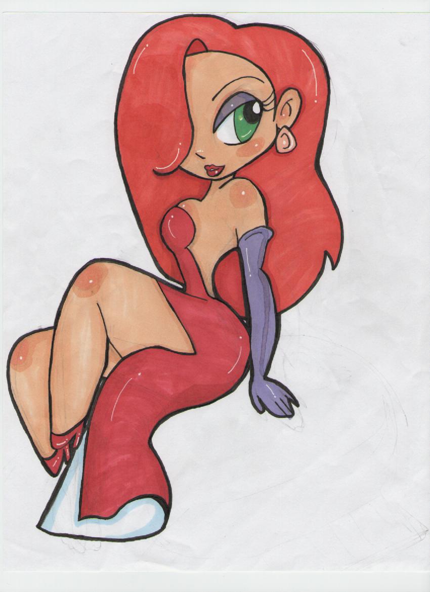 Jessica rabbit pin up style