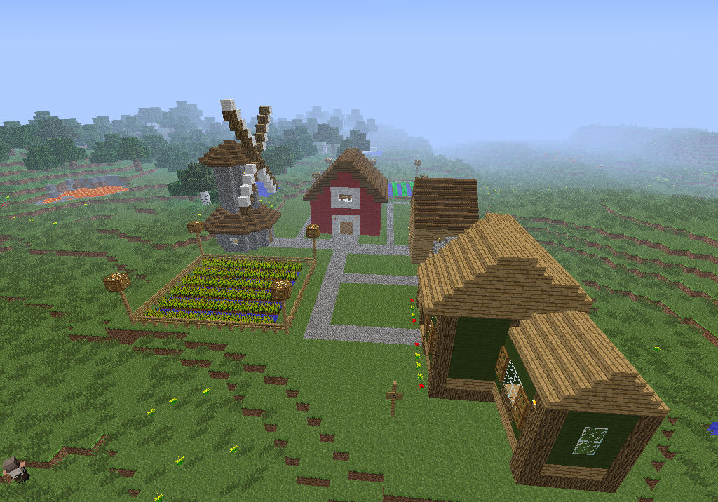 Minecraft Farm by I-Am-CrazyP on DeviantArt