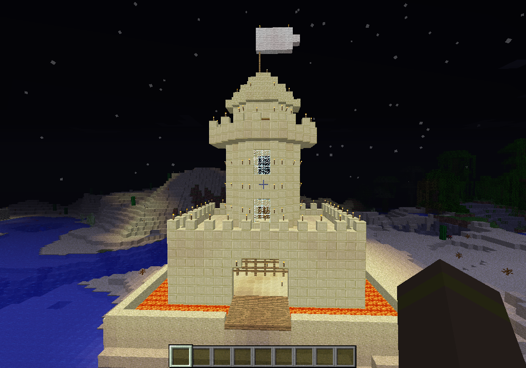 Mini Sandcastle Minecraft Minecraft Sandcastle by I-Am-CrazyP on DeviantArt