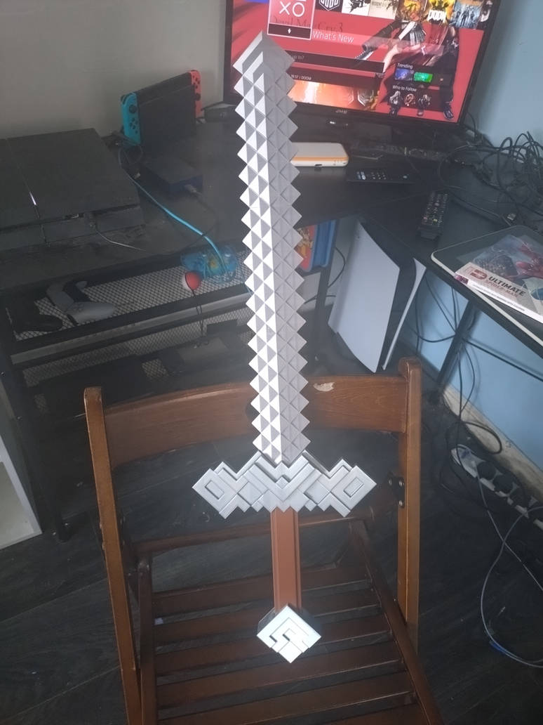 Minecraft Movie Iron Sword by SonikSpyder26 on DeviantArt