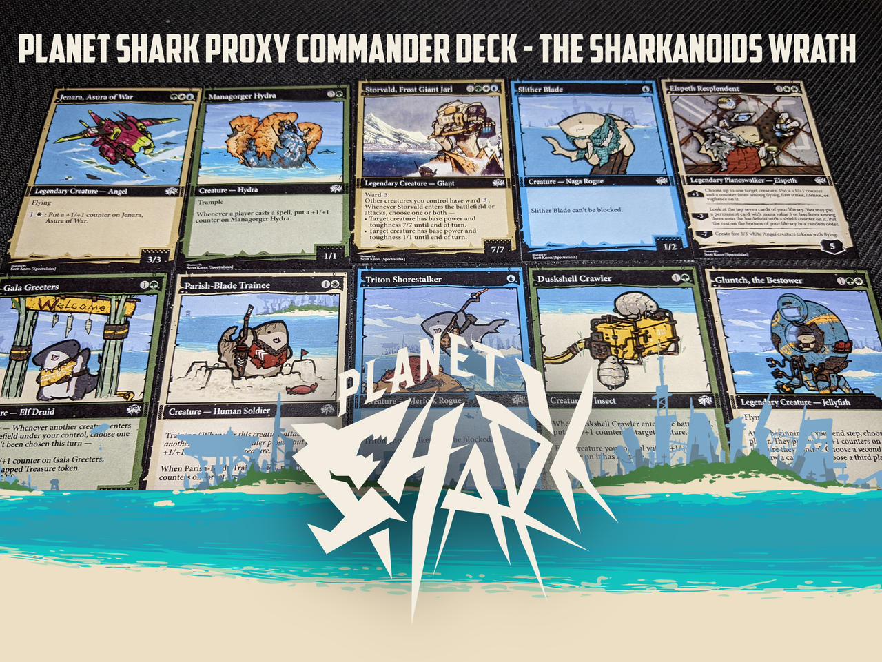 Mtg Shark Command R Planet Shark Commander Deck photo by Spectralidax on DeviantArt