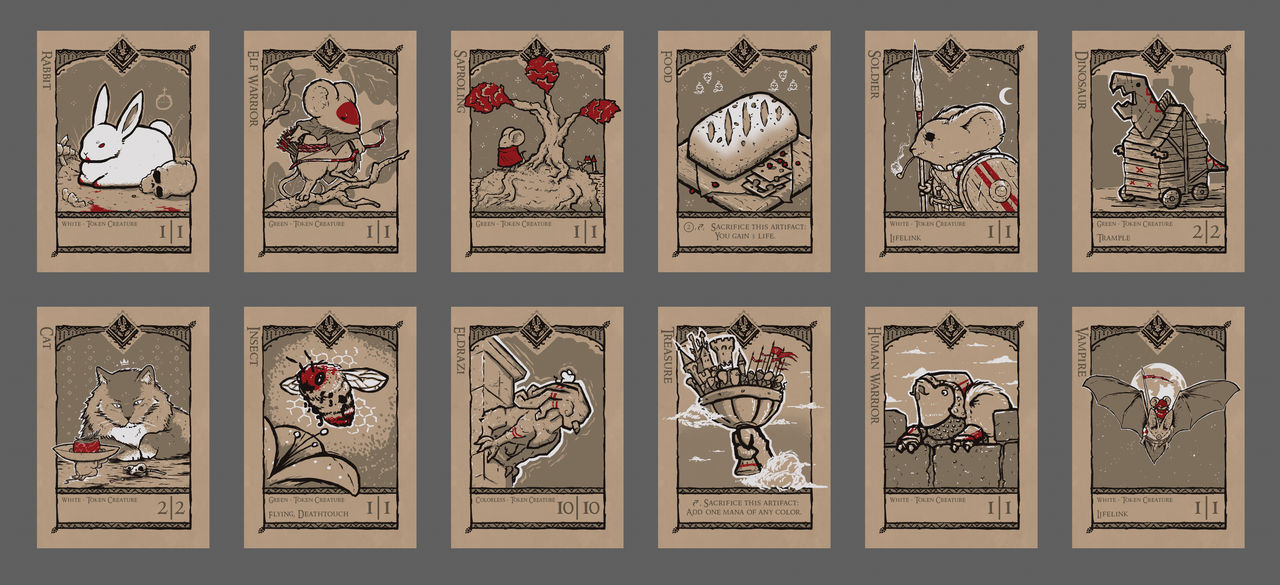 Mouse Guard and Monty Python MTG Tokens by Spectralidax on DeviantArt