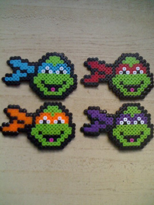 Ninja Turtles perler beads