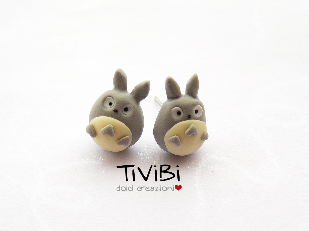 Totoro Stud Earrings new model