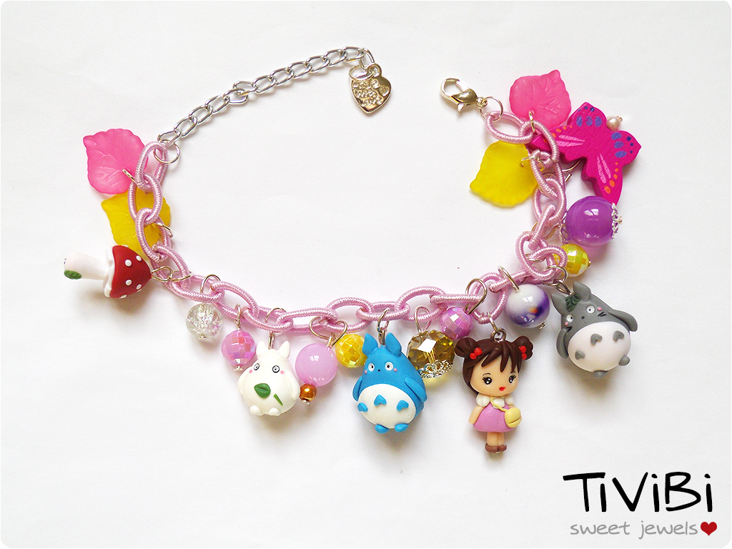 Little Mei and Totoro - Charm bracelet