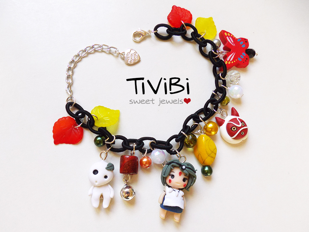 Princess Mononoke Charm Bracelet