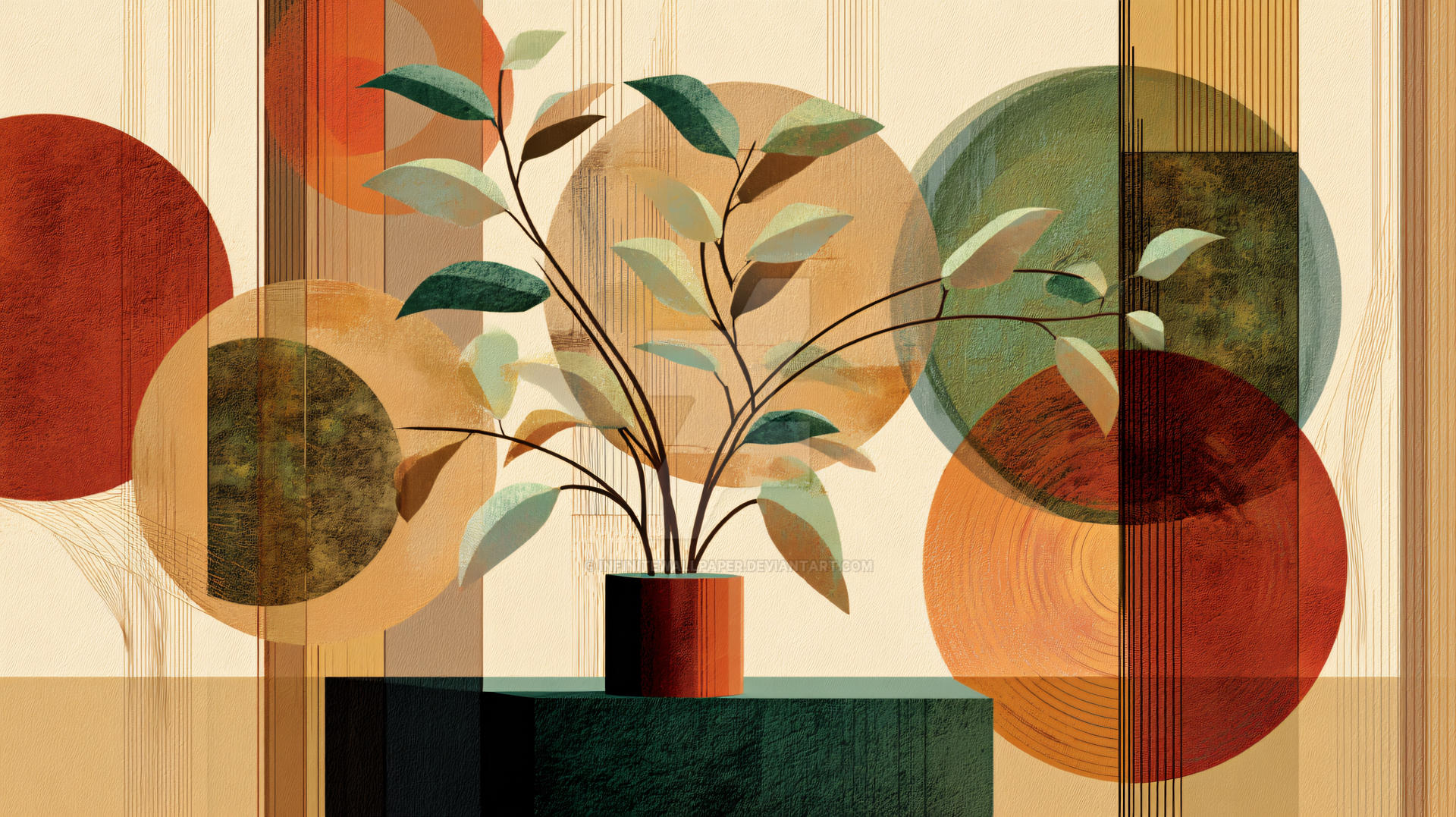 Geometric Floral Harmony