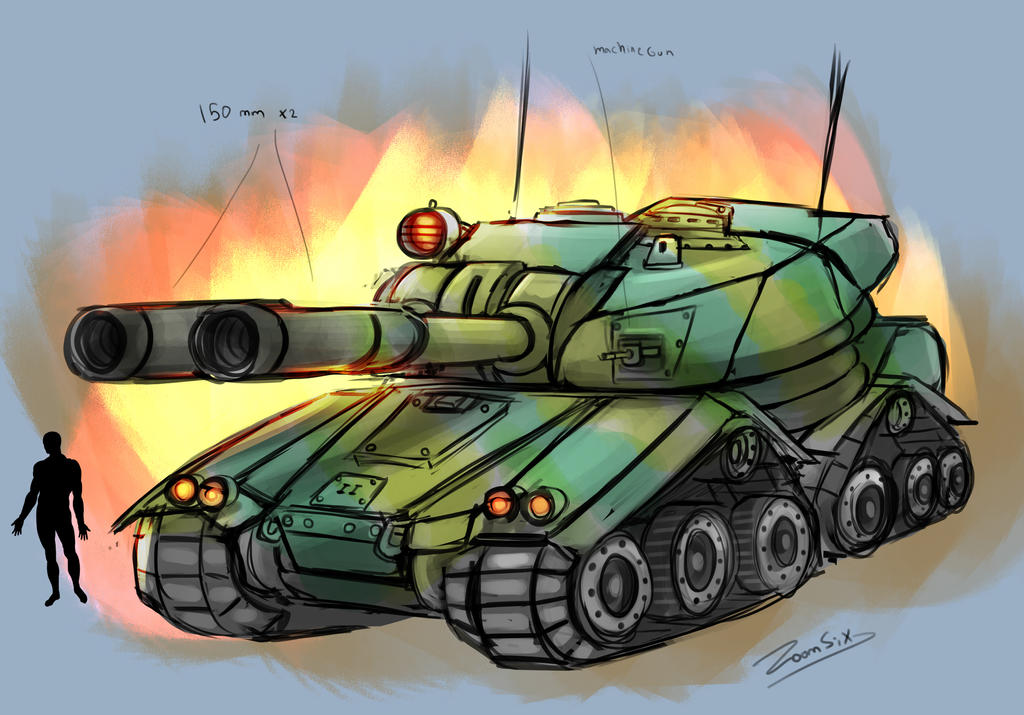 Twin Gun tank by ZoomSix on DeviantArt