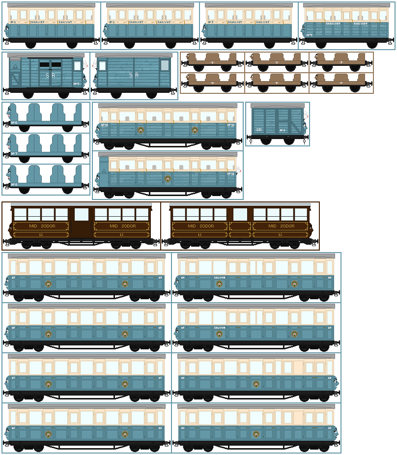 RWS Skarloey Railway Coaches by JobsOldBootlace on DeviantArt