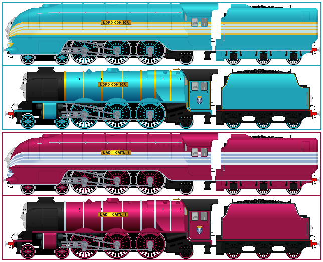 CONNOR and CAITLIN the Streamlined Engines by LeatherBootlace on DeviantArt