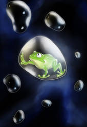 Bubbled frog