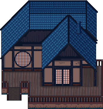 Japanese house pixel art by KuroshiGames on DeviantArt