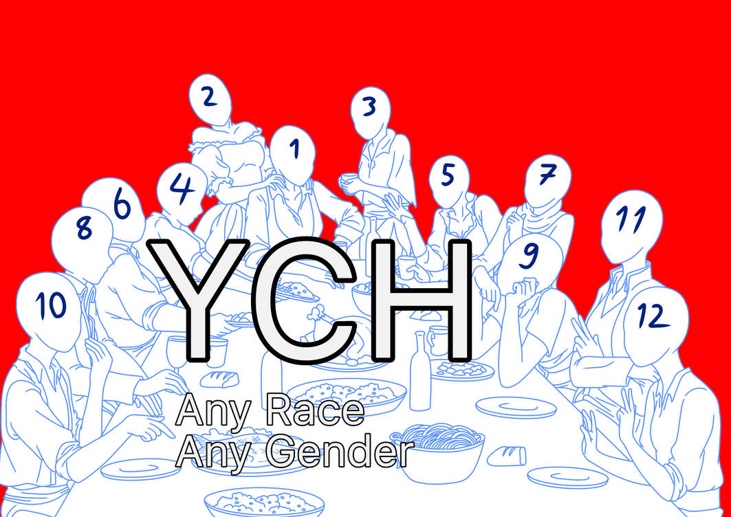 Party Ych YCH Dinner Party by Linedraweer on DeviantArt