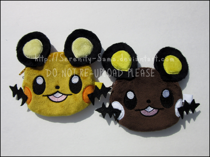 Zipper Pouches: Dedenne and Shiny Dedenne