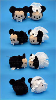 Custom Bride and Groom Mickey and Minnie Tsum Tsum