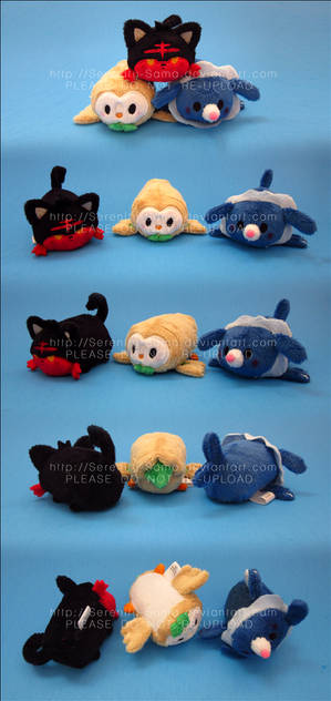 Stacking Plush: Mini Sun and Moon Starters