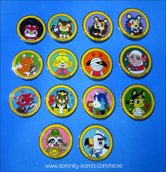Animal Crossing Merit Badge Pins