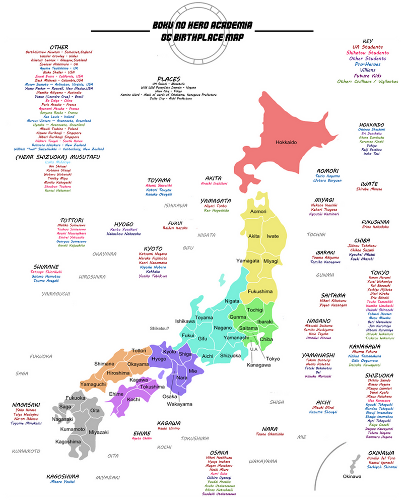 Famous Mha Map BnHA Collab: OC Birthplace Map by yammyqueen on DeviantArt