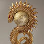 Dragon pendant. Golden ShinyDragon.